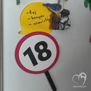 18 karikás tortadísz és hűtőmágnes egyben - otthon & életmód - konyhafelszerelés, tálalás - konyhai dekoráció - hűtőmágnes - Meska.hu
