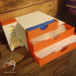 Betét- és tampon tartó fiókos szekrény - szépségápolás - intim higiénia - egészségügyi tartó - Meska.hu
