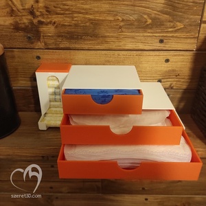 Betét- és tampon tartó fiókos szekrény - szépségápolás - intim higiénia - egészségügyi tartó - Meska.hu