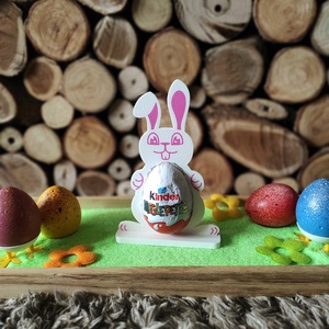 Húsvéti Kindertojás tartó, Ünnepi díszek, dekorációk, Húsvéti díszek és dekorációk, Húsvéti tojástartó, Mindenmás, MESKA