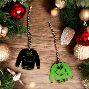 2 db-os Grincses pulcsi karácsonyfadísz szett - Meska.hu