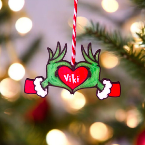 Grincs karácsonyfadísz - Többféle változatban - karácsony - karácsonyi lakásdekoráció - karácsonyfadíszek - Meska.hu