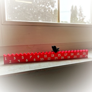 Karácsonyi visszaszámláló 2 db figurával - karácsony - adventi díszek - adventi naptár - Meska.hu