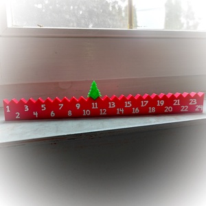 Karácsonyi visszaszámláló 2 db figurával, Karácsony, Adventi díszek, Adventi naptár, Mindenmás, MESKA