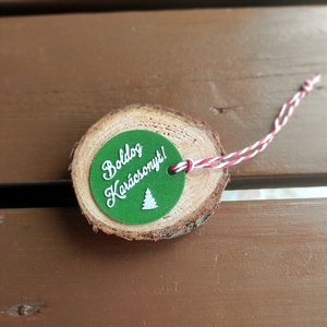 Ajándékkísérő - 4-féle variációban - karácsony - karácsonyi ajándékozás - karácsonyi képeslap, üdvözlőlap, ajándékkísérő - Meska.hu