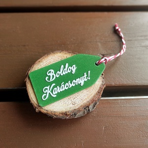 Ajándékkísérő - 4-féle variációban - karácsony - karácsonyi ajándékozás - karácsonyi képeslap, üdvözlőlap, ajándékkísérő - Meska.hu