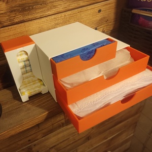 Betét- és tampon tartó fiókos szekrény - szépségápolás - intim higiénia - egészségügyi tartó - Meska.hu