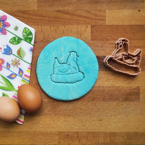 Húsvéti sütikiszúró � Csibe, Tyúk - ünnepi díszek, dekorációk - húsvéti díszek és dekorációk - húsvéti sütikiszúró - Meska.hu