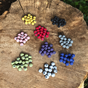 Lávakő karkötő � többféle színből - ékszer - karkötő - ásványkarkötő - Meska.hu