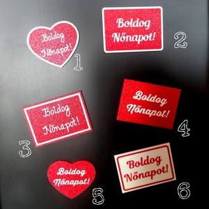 Nőnapi hűtőmágnes � többféle változatban, Otthon & Életmód, Konyhafelszerelés, tálalás, Konyhai dekoráció, Hűtőmágnes, Mindenmás, MESKA