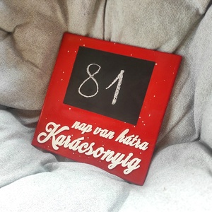 Karácsonyi visszaszámláló 4. � krétával írható, Karácsony, Adventi díszek, Adventi naptár, Mindenmás, MESKA