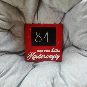 Karácsonyi visszaszámláló 4. � krétával írható - karácsony - adventi díszek - adventi naptár - Meska.hu