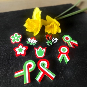 Kokárda - Többféle változatban - ékszer - kitűző és bross - Meska.hu