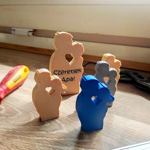 Apa szeret mini szobor, Otthon & Életmód, Dekoráció, Dekoratív figurák és szobrok, Mindenmás, MESKA
