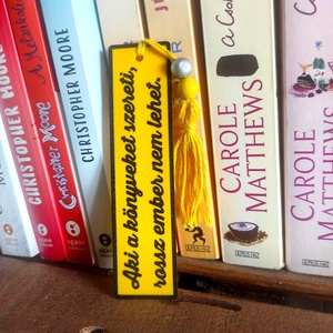 Feliratos könyvjelző - Aki a könyveket szereti, rossz ember nem lehet, Könyv & Zene, Könyvjelző, Mindenmás, MESKA