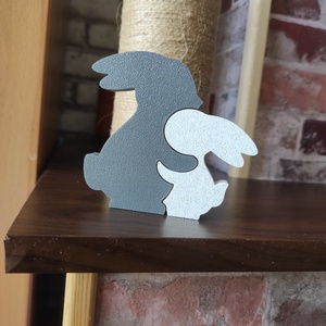 Ölelkező nyuszik szobrocska, Otthon & Életmód, Dekoráció, Dekoratív figurák és szobrok, Mindenmás, MESKA