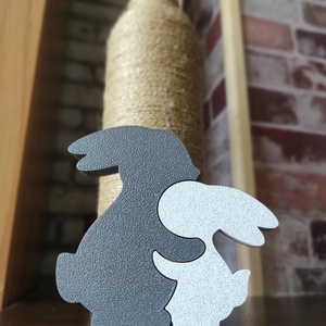 Ölelkező nyuszik szobrocska - otthon & életmód - dekoráció - dekoratív figurák és szobrok - Meska.hu