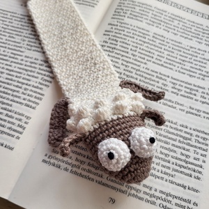 Horgolt bárányos könyvjelző - Meska.hu