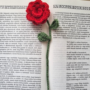 Rózsás könyvjelző - könyv & zene - könyvjelző - Meska.hu