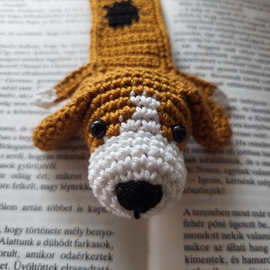 Horgolt kutyus könyvjelző ( beagle) - könyv & zene - könyvjelző - Meska.hu