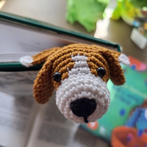 Horgolt kutyus könyvjelző ( beagle) - könyv & zene - könyvjelző - Meska.hu