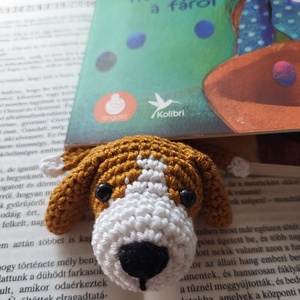 Horgolt kutyus könyvjelző ( beagle) - könyv & zene - könyvjelző - Meska.hu