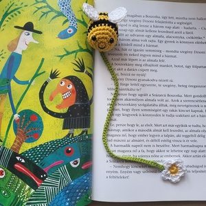 Méhecskés könyvjelző - Meska.hu