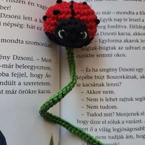 Katicás horgolt könyvjelző - könyv & zene - könyvjelző - Meska.hu