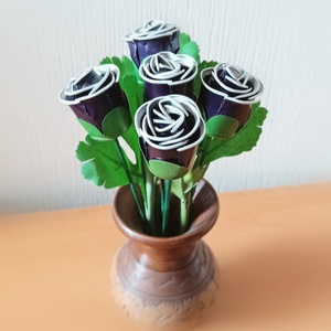 Kávékapszula rózsa - otthon & életmód - dekoráció - Meska.hu