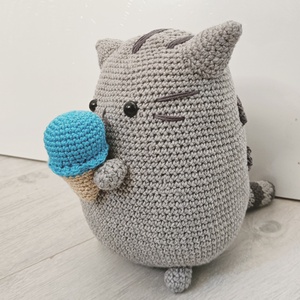 Pusheen horgolt cica, Játék & Sport, Plüssállat & Játékfigura, Cica, Horgolás, MESKA