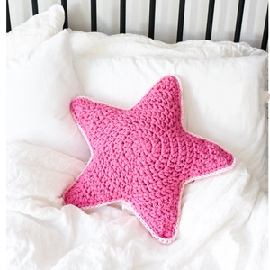 Csillag alakú horgolt párna - otthon & életmód - lakástextil - párna & párnahuzat - Meska.hu