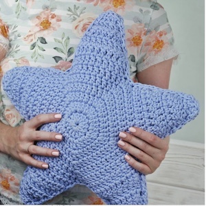 Csillag alakú horgolt párna - otthon & életmód - lakástextil - párna & párnahuzat - Meska.hu