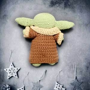 Horgolt Baby Yoda, Grogu, a Gyermek - játék & sport - plüssállat & játékfigura - más figura - Meska.hu