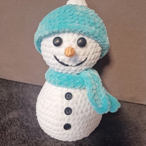 Horgolt hóember  - játék & sport - plüssállat & játékfigura - más figura - Meska.hu