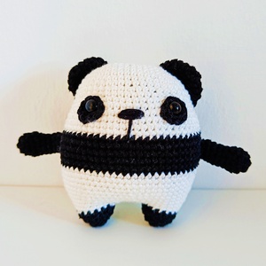 Horgolt panda - játék & sport - plüssállat & játékfigura - más figura - Meska.hu