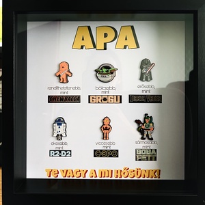 Apák napja Star Wars kép , Otthon & Életmód, Dekoráció, Kép & Falikép, 3d képek, Fotó, grafika, rajz, illusztráció, MESKA