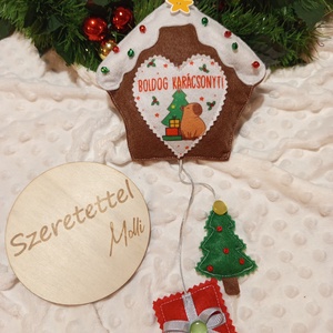 Capibara ajtódísz - karácsony - karácsonyi lakásdekoráció - karácsonyi ajtódíszek - Meska.hu