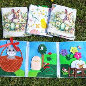 Húsvéti tojáskereső matatókönyv, Baba - mama, Baba játékok, Textilkönyv & Babakönyv, Varrás, MESKA