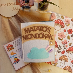 Matatós Mondókák matatókönyv csandeskönyv matatható mondókákkal - baba - mama - baba játékok - textilkönyv & babakönyv - Meska.hu