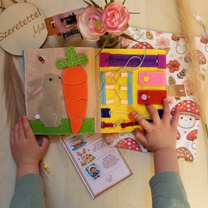 Matatós Mondókák matatókönyv csandeskönyv matatható mondókákkal - baba - mama - baba játékok - textilkönyv & babakönyv - Meska.hu