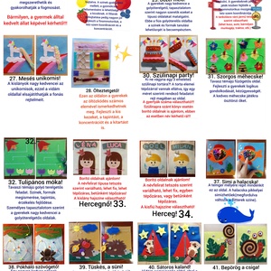 8 oldalas matatókönyv! Állítsd össze te magad! Személyre szabott matatókönyv, a gyermeked érdeklődésének megfelelően.  - baba - mama - baba játékok - textilkönyv & babakönyv - Meska.hu