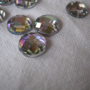 színjátszó srtasszkő (cabochon) - kellékek & szerszámok - gyöngyfűzés kellékek - flitter, strassz - Meska.hu