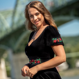 Villő ruha Szervető-matyó hímzéssel - fekete - ruha & divat - női ruha - ruha - Meska.hu