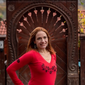 Szervető-matyó V hosszú ujjú - piros - ruha & divat - női ruha - póló, felső - Meska.hu