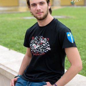 Szervető-Csaba királyfi népe póló - fekete, Ruha & Divat, Férfi ruha, Póló, Hímzés, Varrás, MESKA