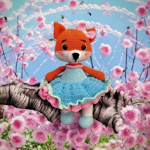 Kislány horgolt róka baba, Játék & Sport, Baba & babaház, Baba, Horgolás, MESKA