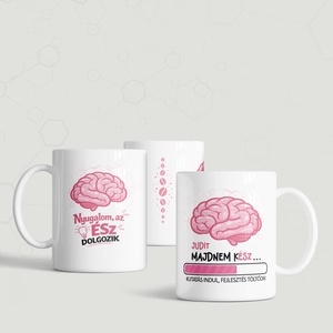 Agyas vicces bögre, egyedi ajándék agyalósoknak - otthon & életmód - konyhafelszerelés, tálalás - tálalás - bögre & csésze - Meska.hu