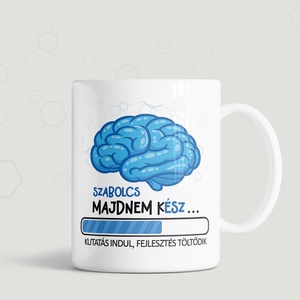 Agyas vicces bögre, egyedi ajándék agyalósoknak - otthon & életmód - konyhafelszerelés, tálalás - tálalás - bögre & csésze - Meska.hu