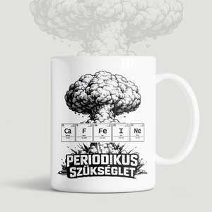 Koffeines bögre � CaFFeINe / Periodikus szükséglet ajándék kávérajongóknak, Otthon & Életmód, Konyhafelszerelés, tálalás, Tálalás, Bögre & Csésze, Mindenmás, Fotó, grafika, rajz, illusztráció, MESKA