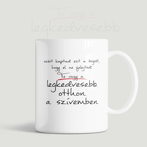 Kedves szerethető anyukás bögre, ajándék anyának - otthon & életmód - konyhafelszerelés, tálalás - tálalás - bögre & csésze - Meska.hu